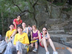 we went to climb qingyuan moutain 